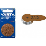 6 X Pilas - Baterías Para Audífonos Varta Ref 312 - Café