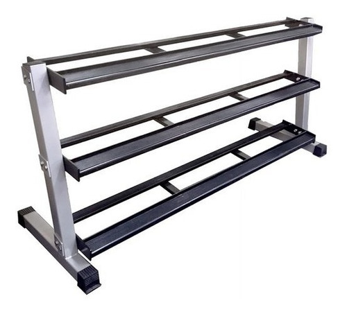 Rack Para 15 Pares De Mancuernas Gym Color Negro