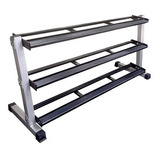 Rack Para 15 Pares De Mancuernas Gym Color Negro