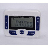 Timer Digital De Cocina Reloj Temporizador 4 Canales