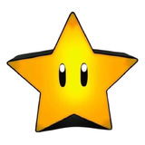 Lampara Super Mario Bros Estrella Luz Led Recargable