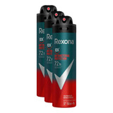 Kit 3 Desodorante Rexona Men Protection 72h 150ml