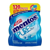 Mentos Pure Fresh Spearmint Sin Azucar Gum 120 Count 