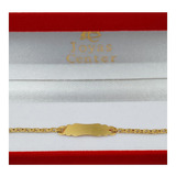 Pulsera Identidad Oro 18k Paris Grabado Gratis Bebé 015p6 A6