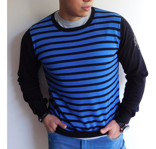 Exclusivo Sweater Pepe Jeans Ppj, Mod. Anus Royal Blue Xl