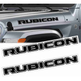 Calcomanias Jeep Rubicon Cofre Varios Modelos (2 Piezas)