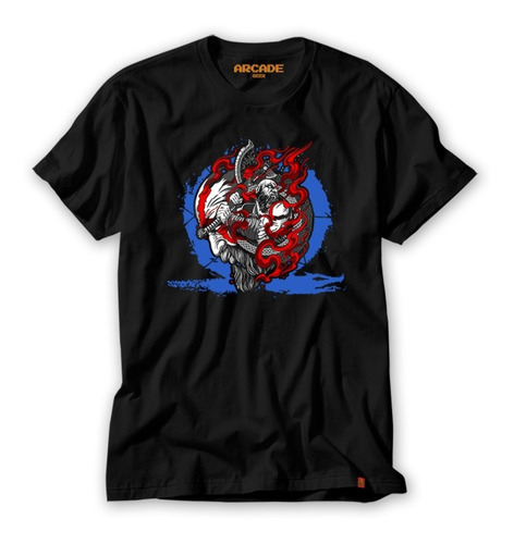 Camiseta God Of War Kratos Ragnarok Thor Atreus Sparta Game