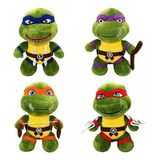 Peluches Tortugas Ninjas X4 Rafael Donatello Leonardo