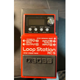 Pedal De Efecto Boss Loop Station Rc-5  Rojo