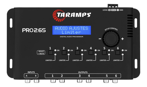 Crossover Processador Audio Digital Equaliza Pro 2.6 Taramps