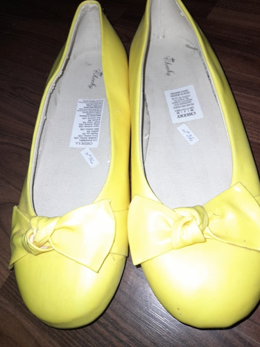 Zapatos De Niña/chatitas Cheeky #36 Nuevas Amarillas