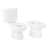 Combo Roca Monaco Inodoro Largo Deposito Dual Apoyo Bidet 1