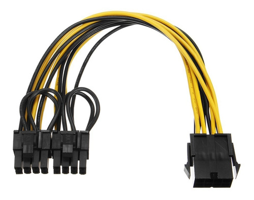 Cabo Adaptador Y Splitter 8 Pinos Pci Express P/ 2 Pci-e 6+2