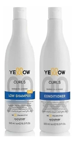 Kit Shampoo + Acond Curls Rizos Yellow Antifrizz Hidrata Y