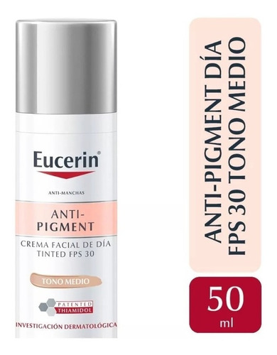 Crema Facial De Dia Eucerin Antipigment Tono Medio Fps30 