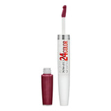 Labial Larga Duración Superstay 24 Hrs Maybelline Tono 050 Acabado Mate Color Unlimited Raisin