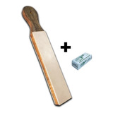 Strop De Couro Afiar Facas E Canivete + Pasta Jacaré 145g