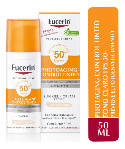 Eucerin Protector Solar Facial Photoaging Control Claro 50ml