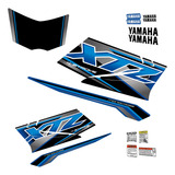 Set Calcos Alternativo Para Xtz 125 17-20 Azul Laminadas