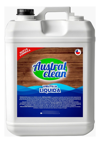 Virutilla Liquida Limpiador De Pisos De Madera Bidon De 5lt