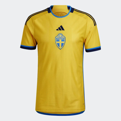 Camisa Suécia I adidas 2022 Amarela
