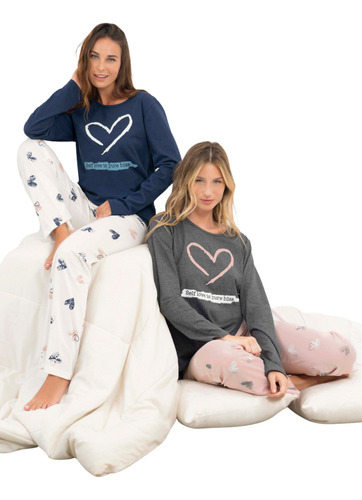 Pijama Estampado Mujer Jersey Algodón Lencatex 24312