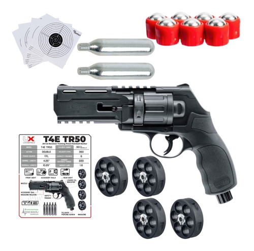 Kit 60 Municiones+pistola Traumatica Tr50 Umarex .50 Xchws P