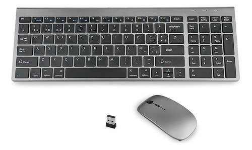 Kit Teclado Ratón Inalámbricos Espa?ol Computadora Laptop