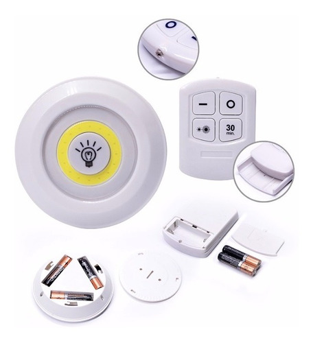 Lámparas Luz Led Set X3 Inalambricas Adhesivas +control