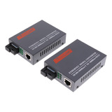 Convertidor De Medios Ethernet A Fibra Óptica Gigbit Rj45
