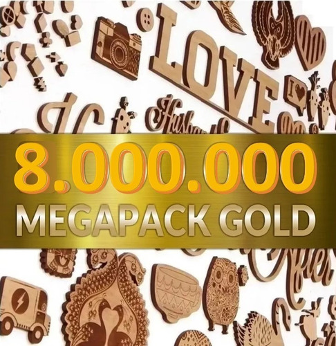 Mega Pack Gold 8.000.000 Vectores Para Corte Láser Cnc 2d 3d