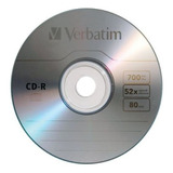 Pack Cd-r Verbatim Imprimible 52x 80min 700mb 50 Unidades