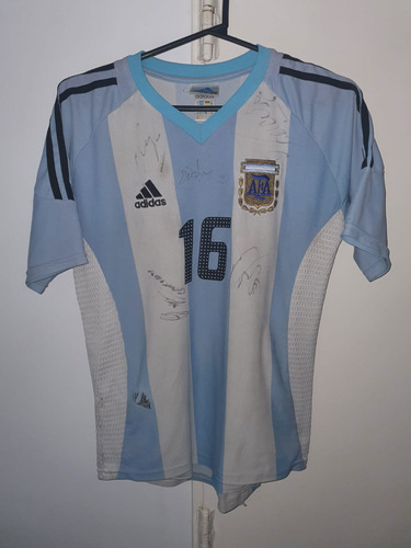 Camiseta Seleccion Argentina adidas 2002 Titular #16 Aimar