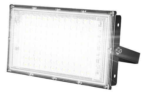 Reflector Led 100w Exterior Alta Potencia 96 Led Ip65 Frio Color De La Carcasa Negro Color De La Luz Blanco Frío