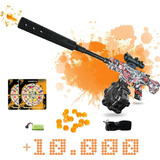 Pistola De Hidrogel M416 Drum Premium 2 Tiros Al Blanco [u]