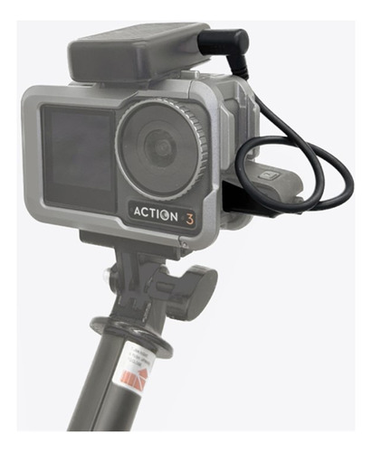Cabo Adaptador De Microfone P/ Gopro Insta360 Dji Action Cam