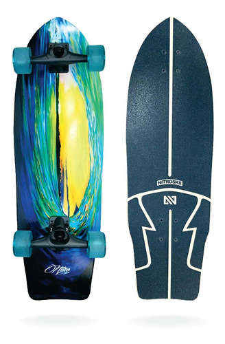 Skate Simulador De Surf Nitrosk8 Wave Sunset - 31`x10`