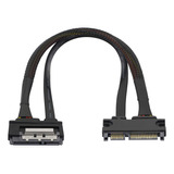 Gelrhonr Cable De Extensión De Alimentación Sata De 22 Pines