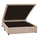 Cama Box Baú Universal Casal Suede Bege (138x35)costa Rica