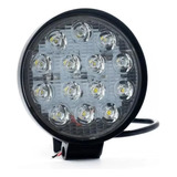 Faro Led Redondo Auxiliar 9 Led 27w 4x4 Agro Cuatri