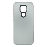 Funda Estuche Rígido Antigolpes Para Motorola G9 Play Plata