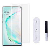 Vidrio Templado Curvo Samsung Note 10 Uv Glass Pega Todo 