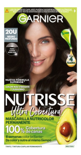 Nutrisse Ultra  Kit Completo Garnier Coloración Tono 20u