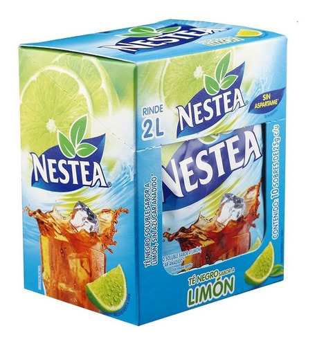 Té Negro Nestea Soluble Sabor Limón 25 G 10 Pack