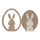 Figuras Conejos Set Desmontable Madera Mdf Y Melamina