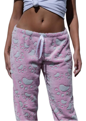 Pantalon Pijama Soft Polar Simil Peluche Luminoso 