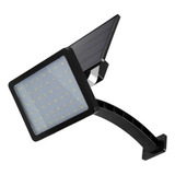 Potente Lampara Solar 48 Led Con Brazo Toda La Noche 1000 Lm Color Negro