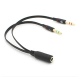 Cable Divisor Doble Para Auriculares Ma Cy De 3,5 Mm