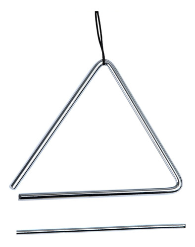 Triangulo Instrumento Musical De Acero Con Su Baqueta Metal