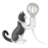 Gato Gatito Lámpara Led Novedad Luz De Lectura El 11x6x13cm